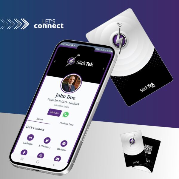 SlickTek One NFC Digital Business Card With Zip-Tap - Image 2