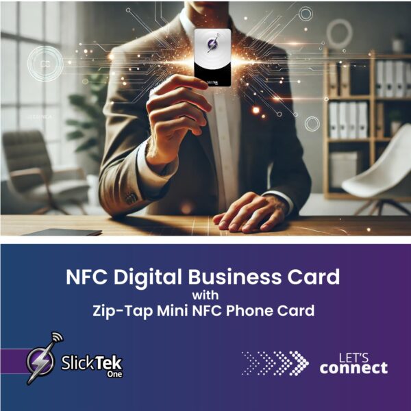 SlickTek One NFC Digital Business Card With Zip-Tap - Image 5