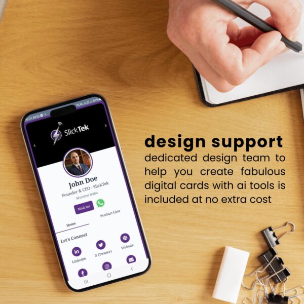 SlickTek One NFC Digital Business Card With Zip-Tap - Image 6